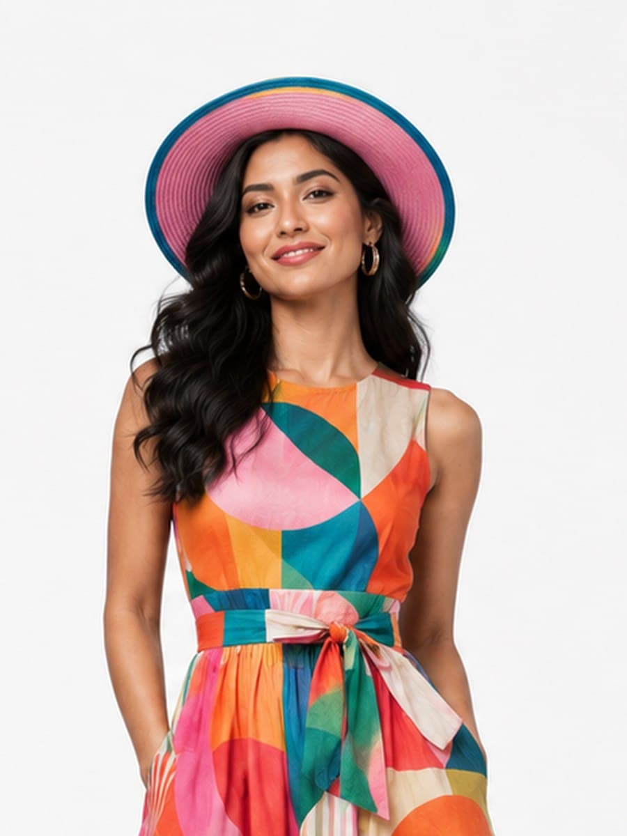 Floral Straw Hat